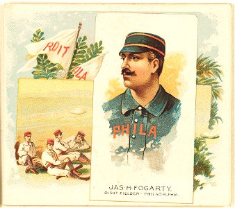 Jas. H. Fogarty, Philadelphia Quakers, baseball card portrait LCCN2007680735