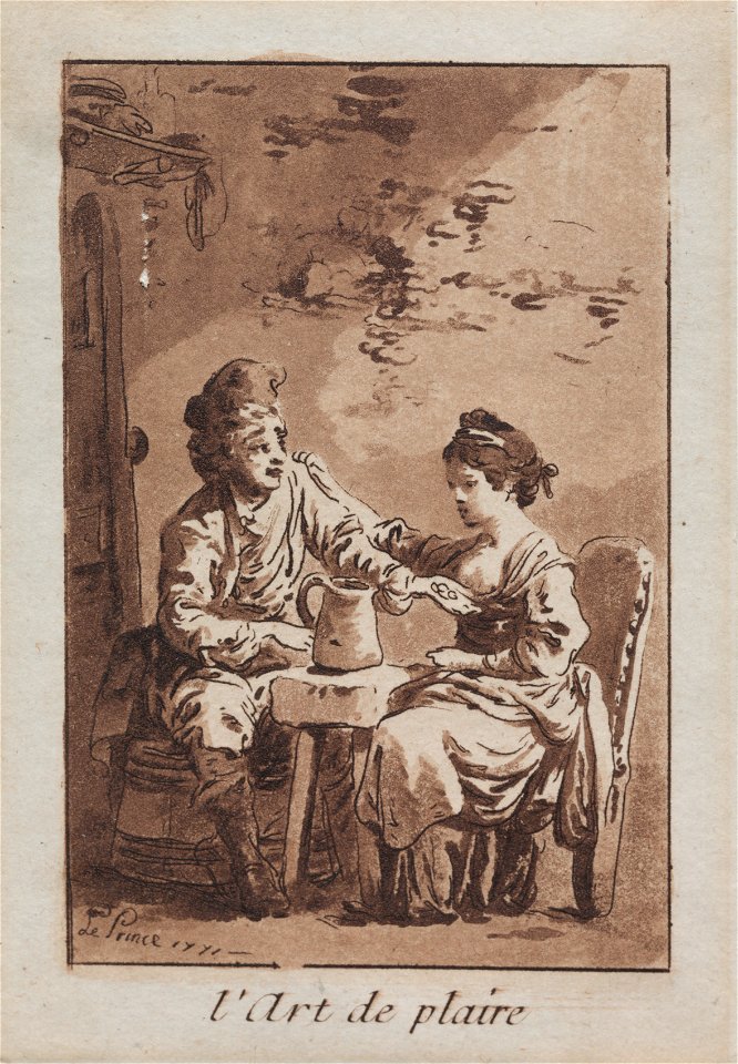 Jean Baptiste Le Prince (French, 1734-1781) - The Art of Pleasing - 1998.369 - Cleveland Museum of Art