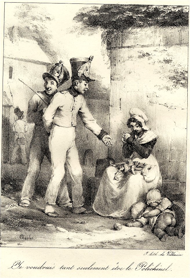 Je voudrais tant seulement être le Polichinel (BM 1869,0410.68)