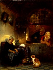 Jean August Hendrik Leys - Dutch Interior - Walters 37144