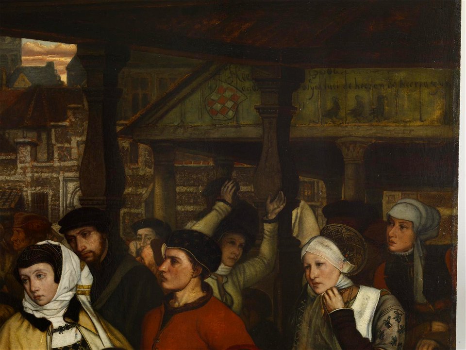 Jean August Hendrik Leys - The Edict-s- of Charles V - Walters 37123 - Detail C