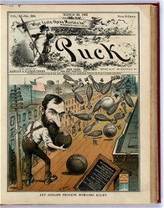 Jay Gould's private bowling alley - F. Opper. LCCN2012645634