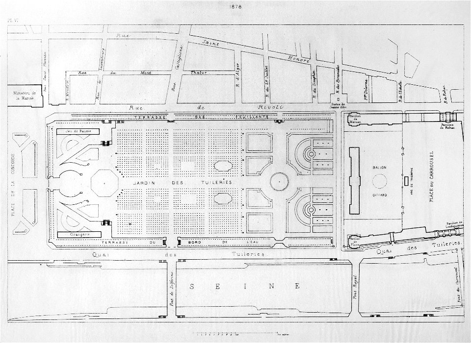 Jardin et Palais des Tuileries, 1878