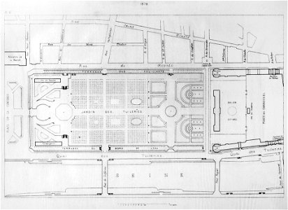 Jardin et Palais des Tuileries, 1878