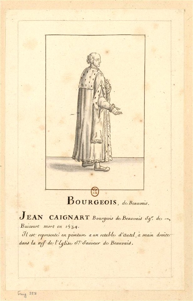 Jean Caignart, bourgeois de Beauvais