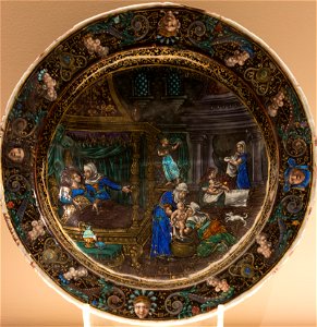 Jean de Court - Assiette - Scènes de la vie de Joseph (émail peint sur cuivre, Limoges, 1565) - 3
