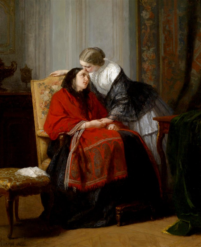 Jean Baptiste Jules Trayer Der Besuch 1858