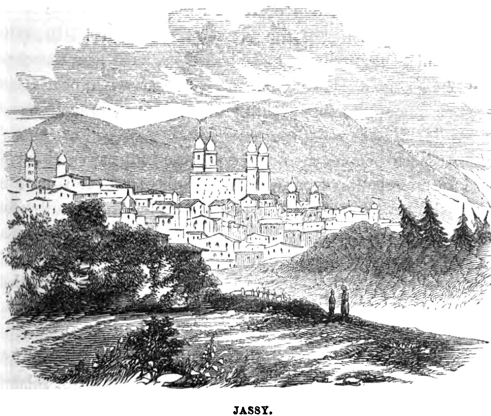 Jassy. Edmund Spencer. Turkey, Russia, the Black Sea, and Circassia.P.137. Free illustration for personal and commercial use.