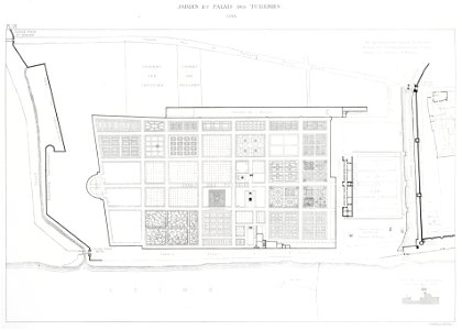 Jardin et Palais des Tuileries, 1585