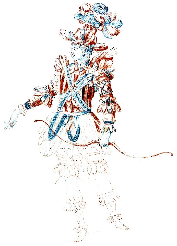 Jean Berain - 43 dessins de costume - 10 Costume masculin