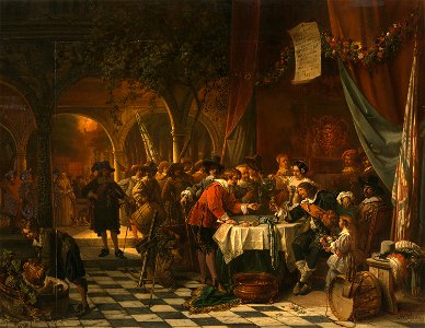 Jean Auguste Henri Leijs - De schutterskoning - SA 223 - Amsterdam Museum