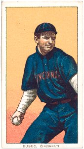 Jean Dubuc, Cincinnati Reds, baseball card portrait LCCN2008676453