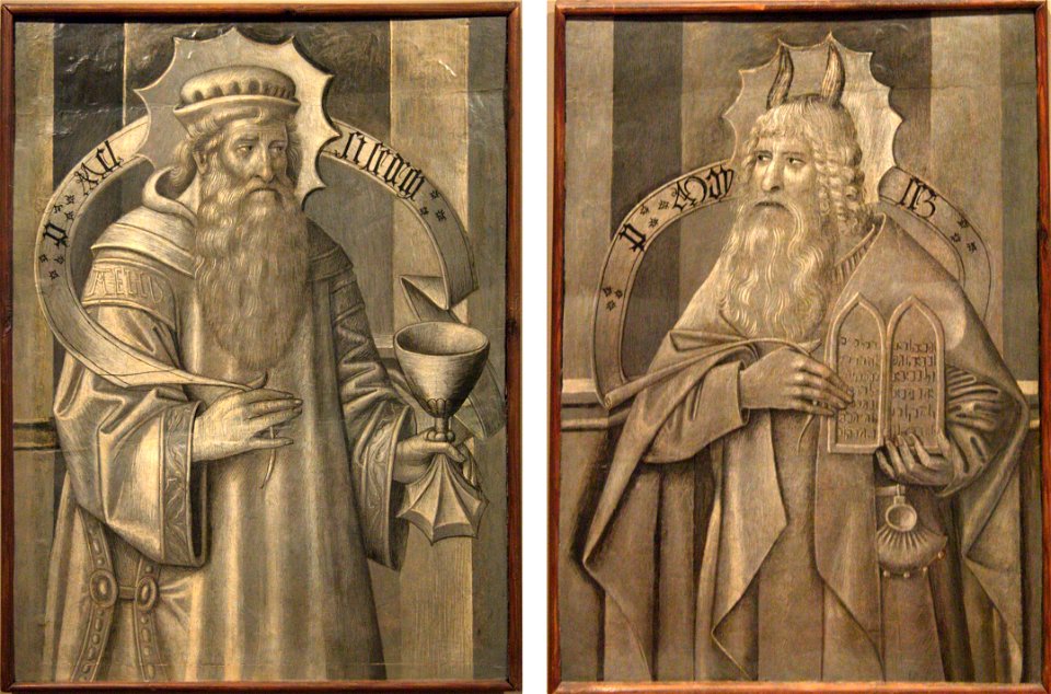 Jaume Huguet revers predel·la de Santa Maria de Ripoll