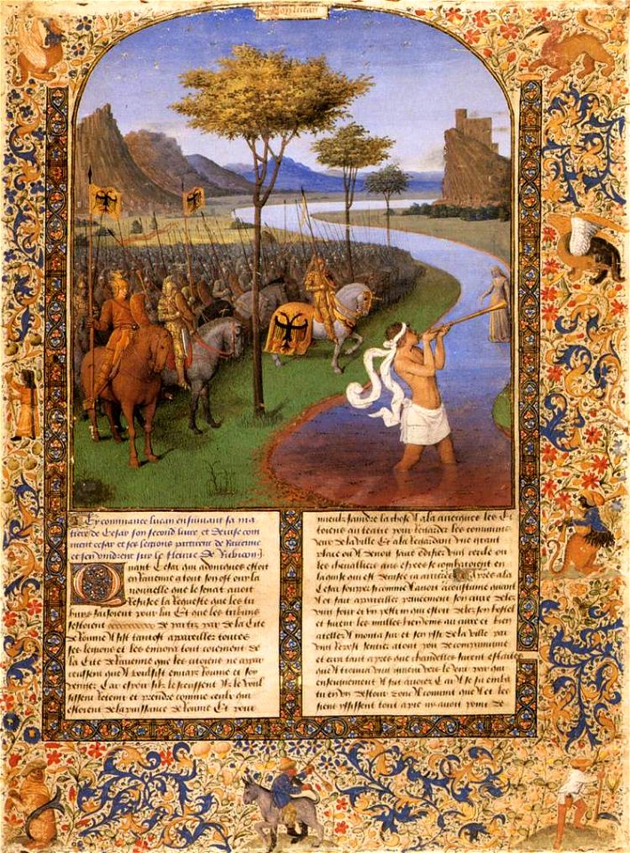 Jean Fouquet - Caesar Crossing the Rubicon - WGA08034