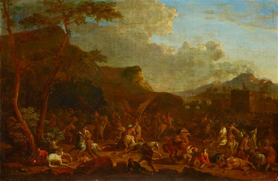 Jasper Broers - Cavalry battle in a valley