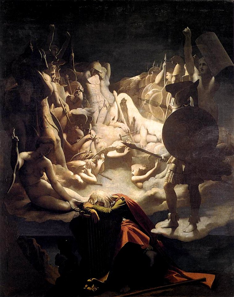 Jean Auguste Dominique Ingres - The Dream of Ossian - WGA11840