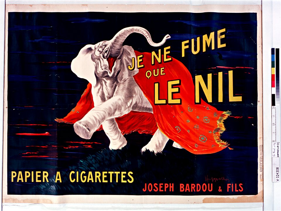 Je ne fume que le Nil, papier à cigarettes