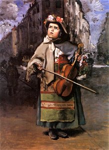 Jean Frédéric Bazille - Little Italian Street Singer 1866