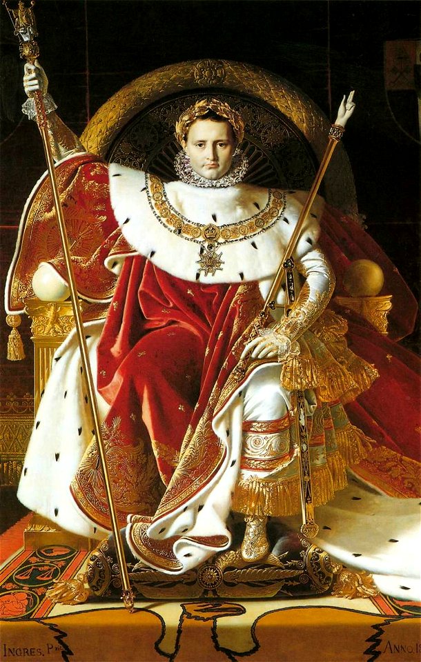 Jean Auguste Dominique Ingres - Napoleon I on the Imperial Throne - WGA11834