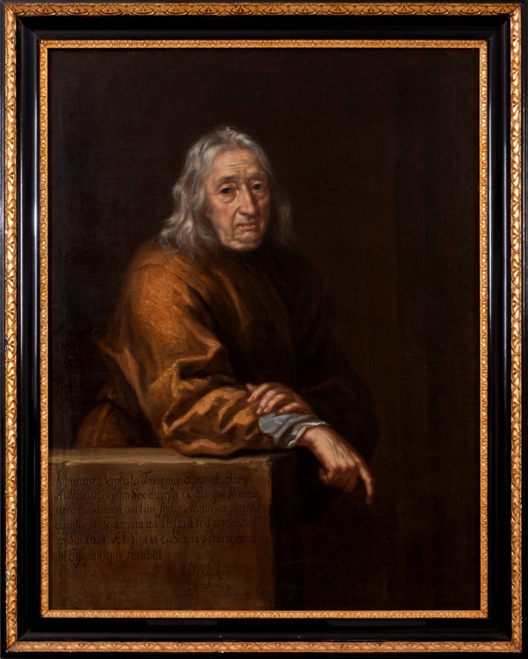 Jean Baptiste d'Aubonne Tavernier, 1605-1689, baron, upptäcktsresande (David Klöcker Ehrenstrahl) - Nationalmuseum - 15170