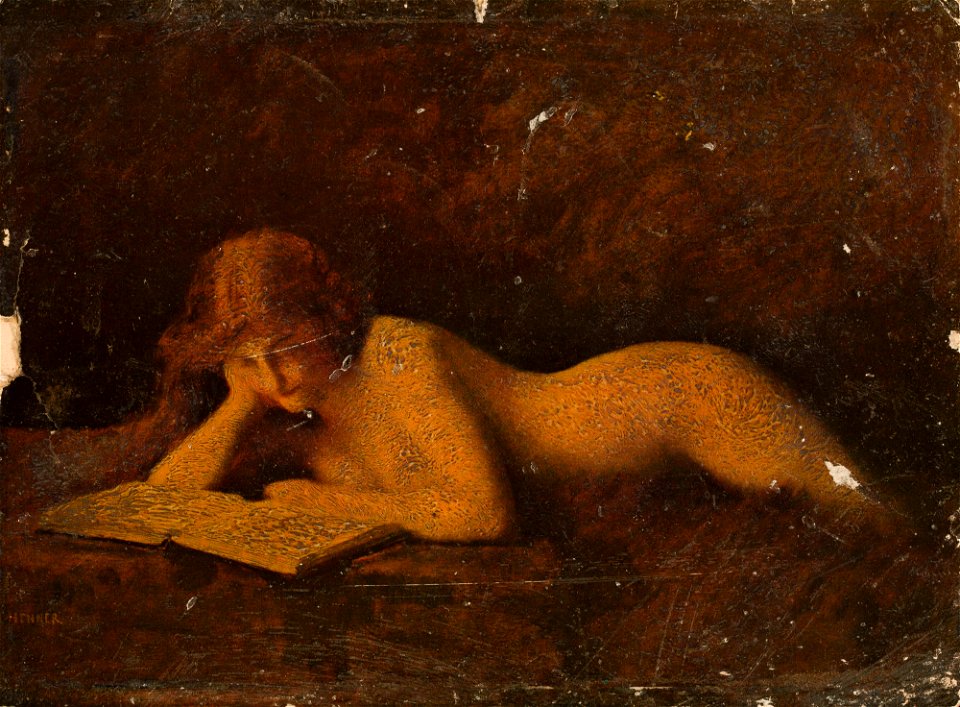Jean Jacques Henner - Reading woman - 131230 MNW - National Museum in Warsaw