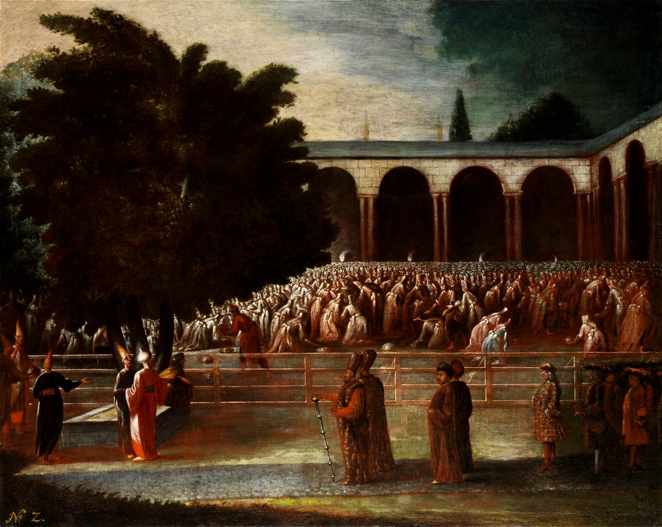 Jean Baptiste Vanmour (attr) Botschaftsgesandte zur Audienz beim Sultan
