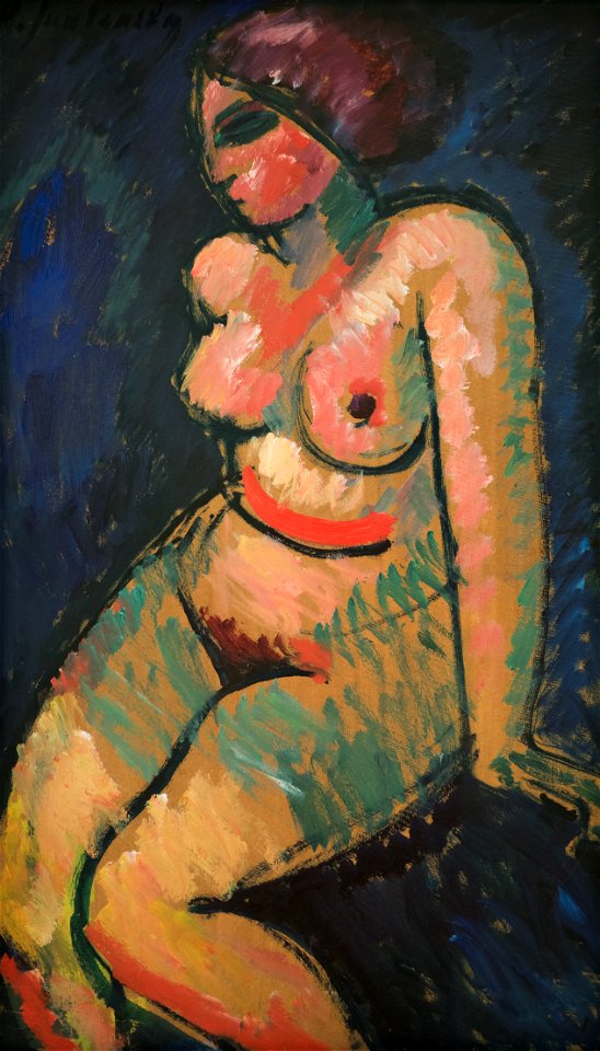 Jawlensky Sitzender weiblicher Akt 1290061