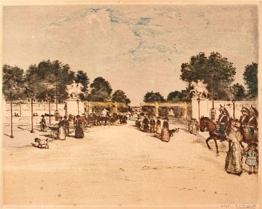 Jean Francois Raffaelli Vor dem Schlosspark