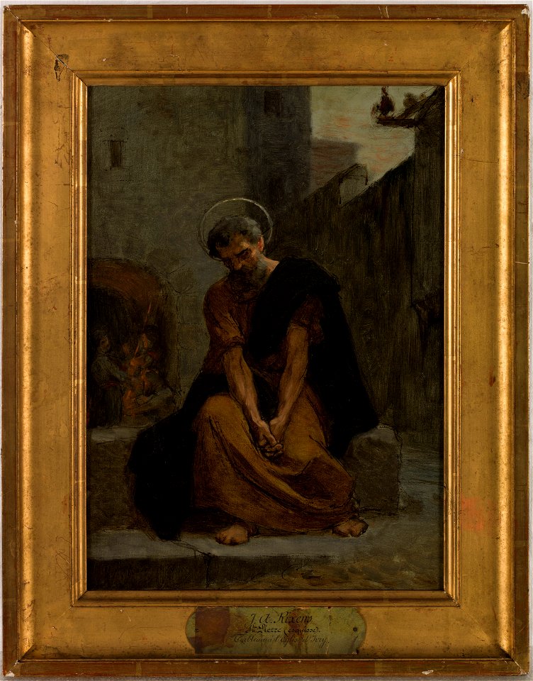 Jean André Rixens - Esquisse pour l'église d'Ivry , Le repentir de saint Pierre - PPP4777 - Musée des Beaux-Arts de la ville de Paris