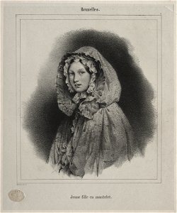 Jean Baptiste Madou (Belgian, 1796-1877) - Brussels, Young Girl in a Cape - 1940.1145 - Cleveland Museum of Art