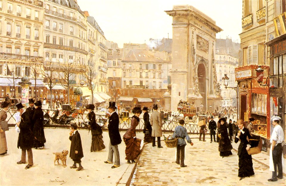 Jean Béraud Le Boulevard St. Denis, Paris