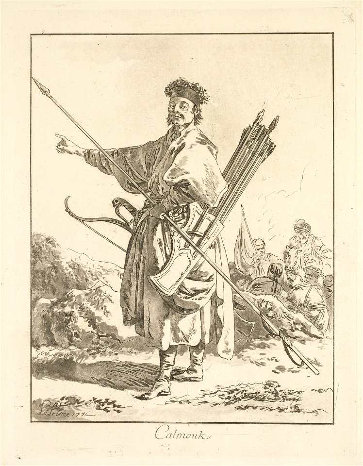 Jean Baptiste Le Prince (French, 1734-1781) - Calmouk - 2014.300 - Cleveland Museum of Art