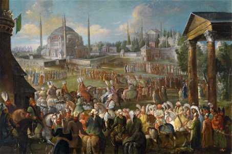 Jean Baptiste Vanmour Prozession des Sultans in Istanbul