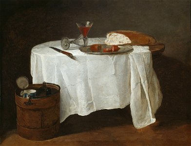 Jean Baptiste Siméon Chardin - The White Tablecloth - 1944.699 - Art Institute of Chicago