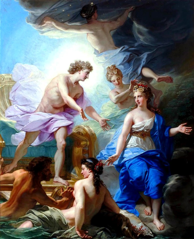 Jean Baptiste Zhuvene - Apollo and Thetis