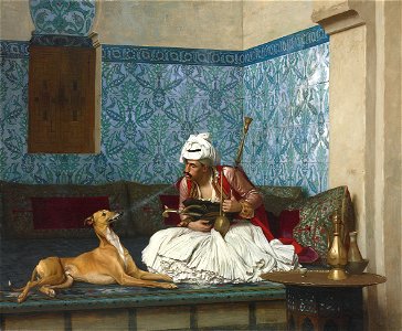 Jean leon gerome une plaisanterie 1882. Free illustration for personal and commercial use.