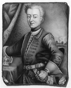 Jean Antoine Mussard - Karl XII (1682-1718), pfalzgreve av Zweibrücken, kung av Sverige - NMGrh 4095 - Nationalmuseum
