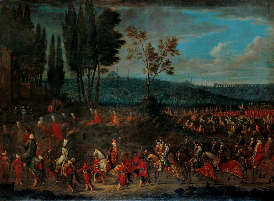 Jean Baptiste Vanmour - The Ambassadorial Procession - Google Art Project