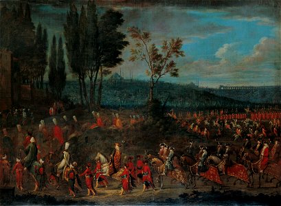 Jean Baptiste Vanmour - The Ambassadorial Procession - Google Art Project