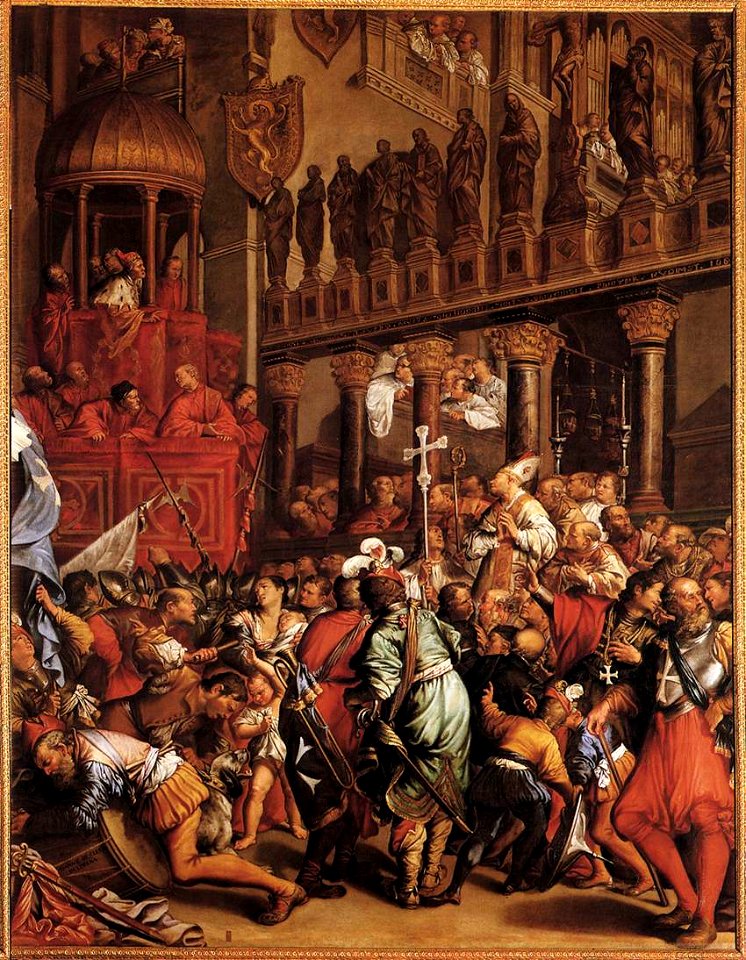 Jean LeClerc (painter) - Doge Enrico Dandolo Recruiting for the Crusade - WGA12619