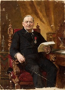 Jean Lulves - Portrait of a man in an armchair with papers in his hand - M.Ob.867 MNW - National Museum in Warsaw
