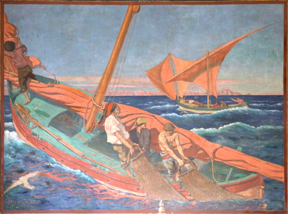 Jean Francis Auburtin-La Pêche au gangui