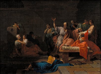 Jean Francois Pierre Peyron - The Death of Socrates - Google Art Project. Free illustration for personal and commercial use.