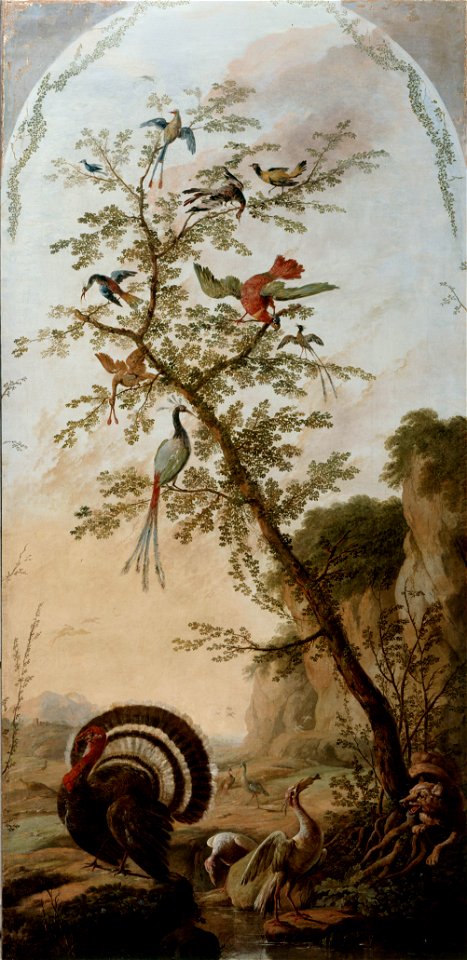 Jean ou Jean-Baptiste Pillement - Panneau décoratif à sujets d'animaux - PPP445 - Musée des Beaux-Arts de la ville de Paris