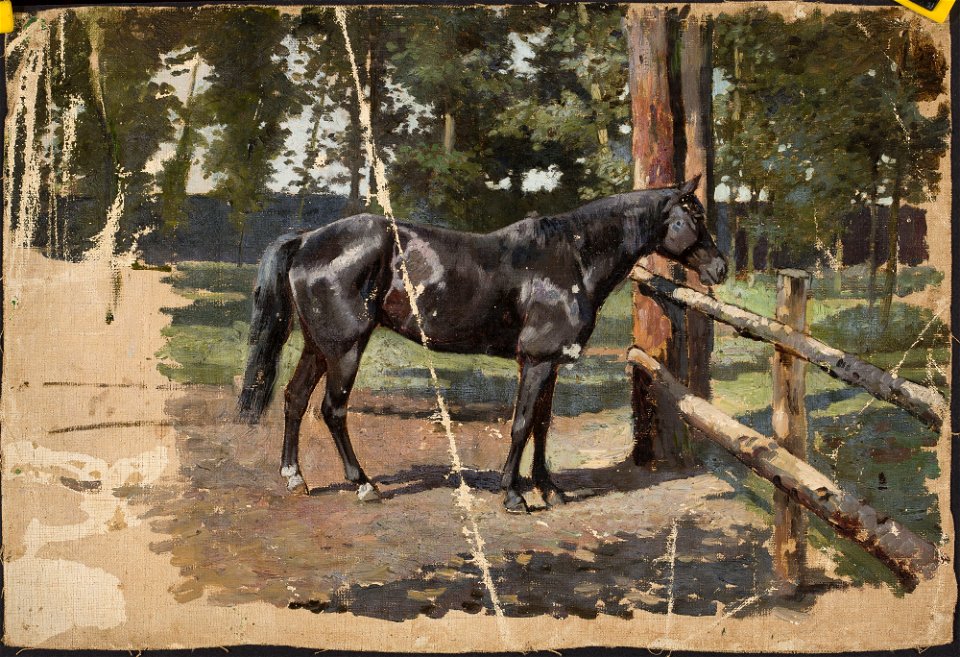 Jean Lulves - Black horse - M.Ob.866 MNW - National Museum in Warsaw