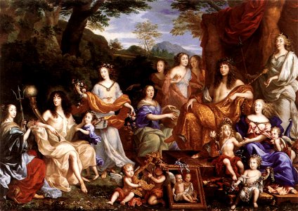 Jean Nocret - The Family of Louis XIV - WGA16576