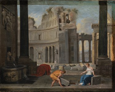 Jean Lemaire - Theseus finding his Father's Sword and Sandals - KMSsp693 - Statens Museum for Kunst