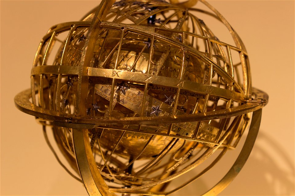 Jean Naze - Horloge astronomique avec sphère céleste mécanique, 1550, détail