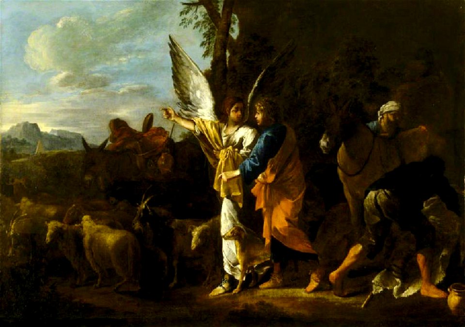 Jean Tassel (1608-1667) - The Departure of Jacob (Tobias and the Angel) (^) - 732130 - National Trust