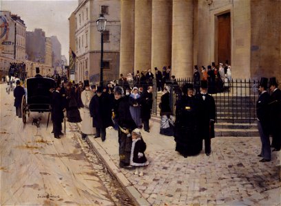 Jean Béraud, The Church of Saint-Philippe-du-Roule, Paris